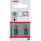 Bosch Security-Torx-schroevenbit, extra hard T7H, 25 mm, verpakking van 2 stuks, 2608522006 T27H T27