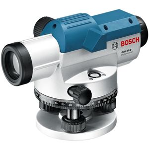 Bosch GOL 20 D Optisch Waterpastoestel Met Vergrotingsfactor - 100mm - In Koffer + BT 160 Bouwstatief - 160cm + GR 500 Meetlat 5M