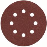Bosch - 2609256A25 - Excenterschuurpapier - Geperforeerd - Korrelgrootte 180 - Ø 125 mm - 5 Stuks
