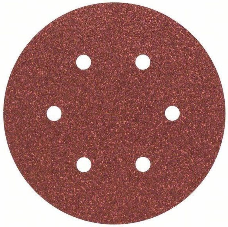 Bosch - Schuurblad - Ø150 mm - G80 - Velcro - 5 Stuks