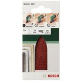 Bosch - 2609256A36 - Deltaschuurpapier - Korrelgrootte 40 - Ongeperforeerd - 5 Stuks