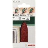Bosch - Deltaschuurpapier - Ongeperforeerd - Korrelgrootte 240 - 5 Stuks