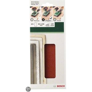 Bosch - 2609256B06 - Schuurpapier Geperforeerd - Korrelgrootte 240 - 10 Stuk