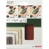 Bosch Accessoires Schuurbladenset 115X140 mm,G60,Rw,Ongperf | 10 stuks - 2609256B15