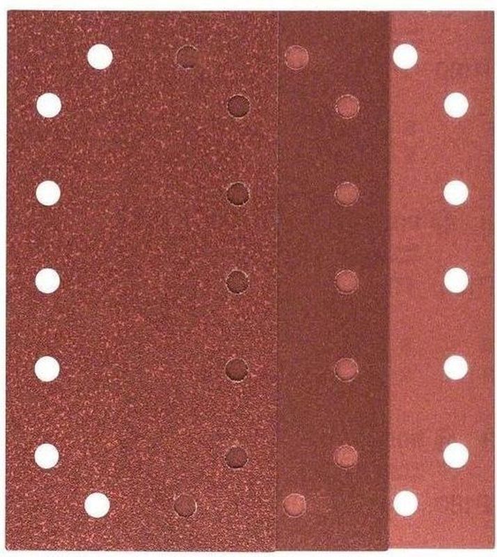 Bosch - 2609256B25 - Schuurpapierset - Geperforeerd - Korrelgrootte 60, 120, 180 - 1 set