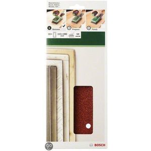 Bosch Accessoires Schuurbladenset | 115X280 | G40 | Rw | 14Gaten | Span | 10-delig - 2609256B26