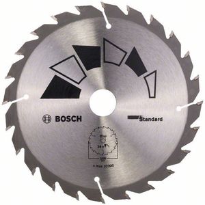 Bosch 1x Cirkelzaagblad Standard (zaagblad voor Hout, Ø 184 x 2.2/1.5 x 20/16 mm, 40 Tanden, ATB, met 1x Reduceerring 16 mm, Accessoires Cirkelzagen)