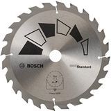 Bosch 1x Cirkelzaagblad Standard (zaagblad voor Hout, Ø 184 x 2.2/1.5 x 20/16 mm, 24 Tanden, ATB, met 1x Reduceerring 16 mm, Accessoires Cirkelzagen)