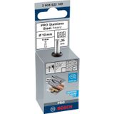 Bosch Accessories 2608622128 Penseelborstel, RVS-borstel, 10 mm, 0,35 mm, 4500 omw/min Schacht-Ø 6 mm 1 stuk(s)