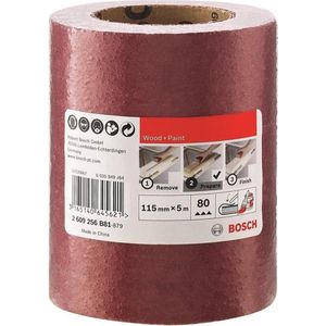 Bosch schuurrol hout 115 mm x 5 m - korrel 80