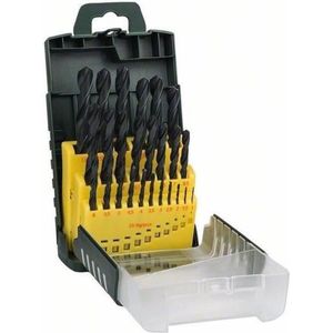 Boren - Metaalboorset HSS-R - 25-delig - Sneldraaistaal