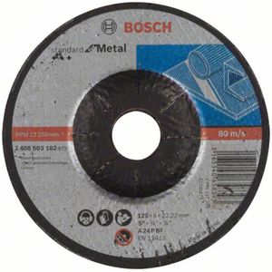 Bosch SKRUBSKIVE Metaal 125X6MM KRØP STD