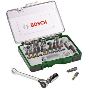 Bosch Schroefbit & Ratelset - 27 Delig