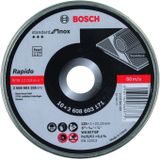 Bosch Doorslijpschijf Recht Standard For Inox - Rapido 125mm - 10stuks