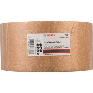 Bosch Pro schuurrol Best for Wood and Paint voor hout en kleur (115 mm, 50 m, korrel 40, C470) Korrelgrootte 60