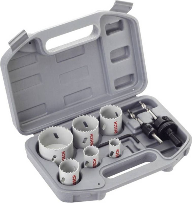 Bosch 2608580868 9 delige gatzagenset voor elektriciens in koffer