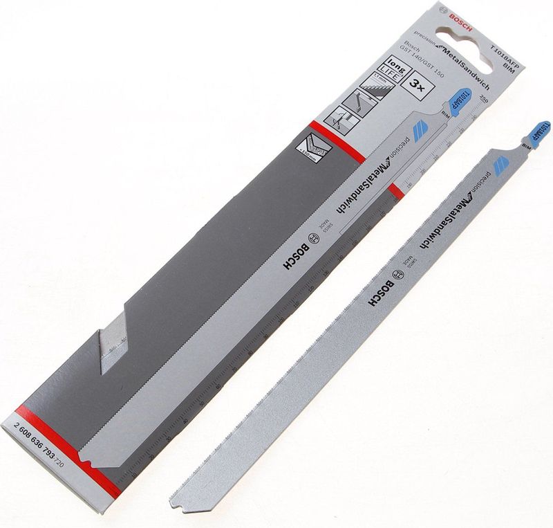 Bosch - Accessories 2608636793 Stichsägeblatt t 1018 afp Precision for Metal-Sandwich 3 St.