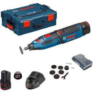 Bosch Professional GRO 12V-35 Multitool - Roterend - Met 2x 12 V Accu's en Lader