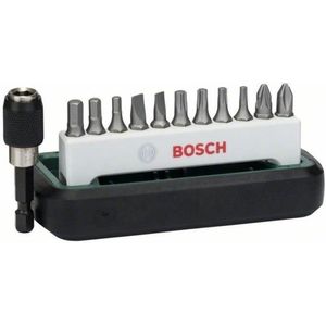 Bosch Accessories 2608255995 Bitset 12-delig Plat, Kruiskop Phillips, Kruiskop Pozidriv, Inbus, Binnen-zesrond (TX)