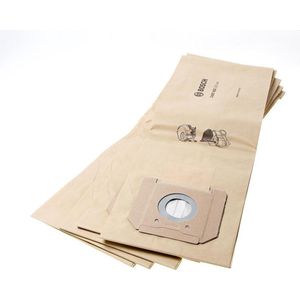 Bosch Accessories papieren stofzuigerzak (5 stuks, voor GAS 35, in plastic hoes), beige