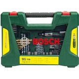 Bosch V-Line Boor- en Schroefbitset - Titanium - 91-delig - Voor Hout, Metaal en Steen