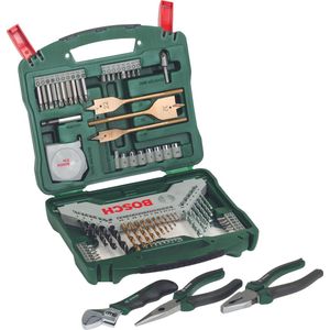 Bosch X-Line Borenset - 70-delig - Titanium Plus Serie - Voor Hou - Metaal en Steen