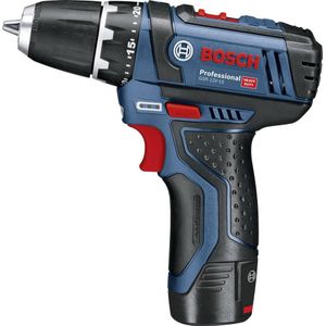 Professional Akku-Bohrschrauber gsr 12V-15, incl. 2x Akku gba 2 Ah, Schnellladegerät, l-boxx - Bosch