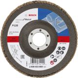 Bosch Fächerschleifscheibe X431 Standard for Metal gewinkelt 125 mm 22,23 mm 120 - 2608603659
