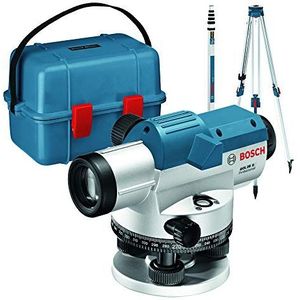 Bosch Blauw GOL 26 G Professional optisch nivelleertoestel | incl. BT 160 tripod en GR 500 meetlat  0601068003