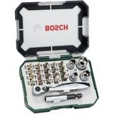 Bosch - 26-delige Schroefbit- en Ratelschroevendraaierset - Accessoires - Inclusief Opbergkoffer