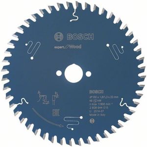 Bosch Accessoires Cirkelzaagblad expert for Wood 160x20x1.8/1.3x48T - 2608644015