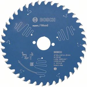 Bosch Accessories Expert for Wood 2608644084 Cirkelzaagblad 190 x 30 x 1.3 mm Aantal tanden: 40 1 stuk(s)