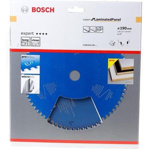 Bosch Accessoires Cirkelzaagblad Expert for Laminated Panel 190X30X2.6/1.6X60 - 2608644130