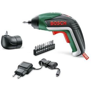 Bosch accuschroevendraaier IXO Medium set (5e generatie, haakse adapter, 10 its, USB-oplader, softcase, 3,6 volt)
