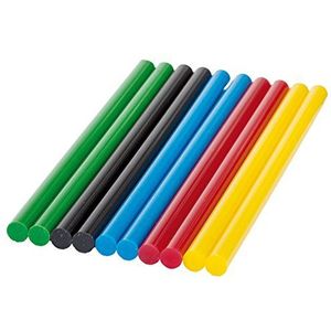 Bosch 10x Lijmstiften Kleur (Rood, Geel, Blauw, Groen, Zwart, Ø 7mm, Accessoires Lijmpistolen)