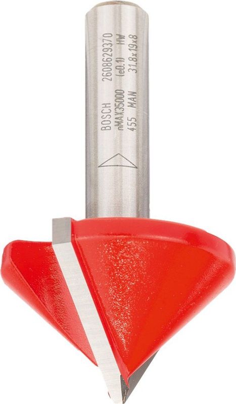 Bosch - V-Nutfräser Expet for Wood mit 8 mm Schaft, d 31,8 mm, l 19 mm, g 51 mm, 90°