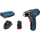 Accu schroefboormachine GSR 12V-15 (2x 2,0 Ah + lader AL 1115 CV + 39 accessoires + toolbag)