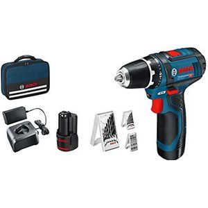 Bosch Professional - GSR 12V-15 - Boormachine - Inclusief Accu's en Accessoireset