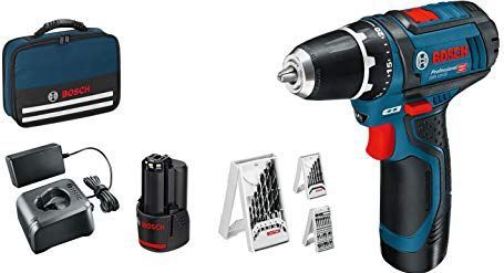 Accu schroefboormachine GSR 12V-15 (2x 2,0 Ah + lader AL 1115 CV + 39 accessoires + toolbag)