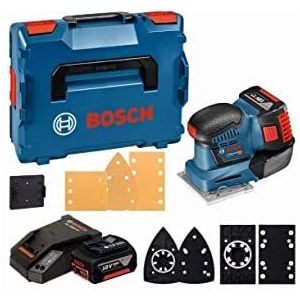 Bosch Blauw GSS 18V-10 Professional Accu Schuurmachine 5.0Ah In L-boxx - 06019D0201