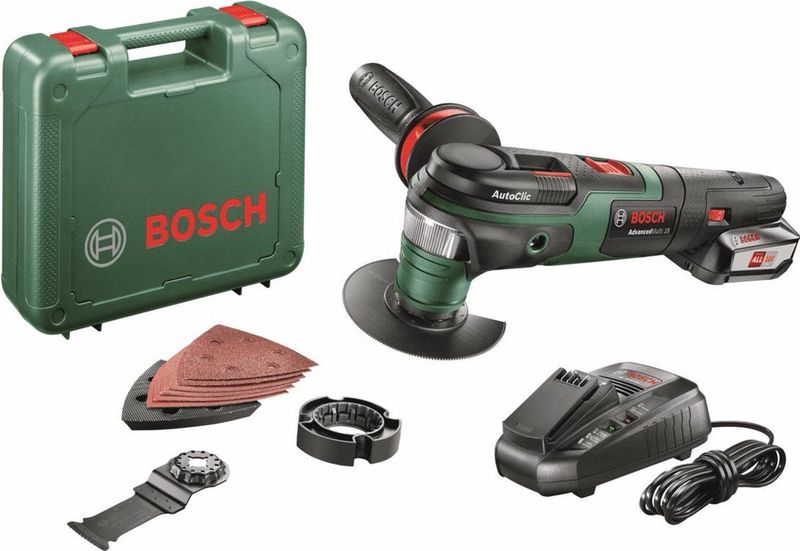Bosch - AdvancedMulti 18 - Multitool - Inclusief Koffer - 1x 18 V Accu en Lader
