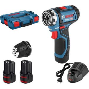 Bosch Professional GSR 12V-15 FC Accuboormachine - 12 V - Met 2x 2,0 Ah Accu's