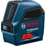 Bosch Professional bouwlaser GLL 2-10 (rode laser, binnenafwerking, werkbereik: 10 m, 3 batterijen AA, opbergtas)