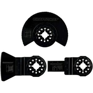CRAFTOMAT multitool zaagbladen - Tegels en hout - Starlock - Set 3 stuks