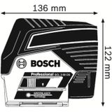 Lijnlaser GCL 2-50 CG (RM2 + BM3 houder + etui + richtplaat + 12V accu + lader)