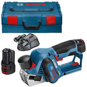 Bosch Professional - Accu Schaafmachine GHO 12V-20 2x 3,0 Ah + Lader GAL 1230 CV