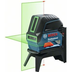 Bosch Kombilaser GCL 2-15 G / 3x 1,5 V-LR6-Batterie inkl. Deckenklemme + RM 1 + Laserzieltafel in Koffer - 0601066J00