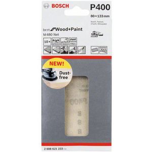 Bosch Accessories 2608621233 2608621233 Oscillerend schuurpapier Korrelgrootte 400 (Ø x l) 80 mm x 133 mm 10 stuk(s)