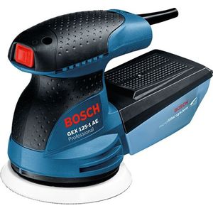 Bosch GEX 125-1 AE Professionele excentrische schuurmachine 250 watt 125 mm ( 0601387504 ) + koffer