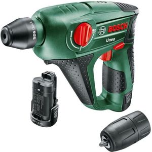 Bosch Uneo 12 LI-2 Accuboorhamer - Met 2x 12 V Accu's en Lader